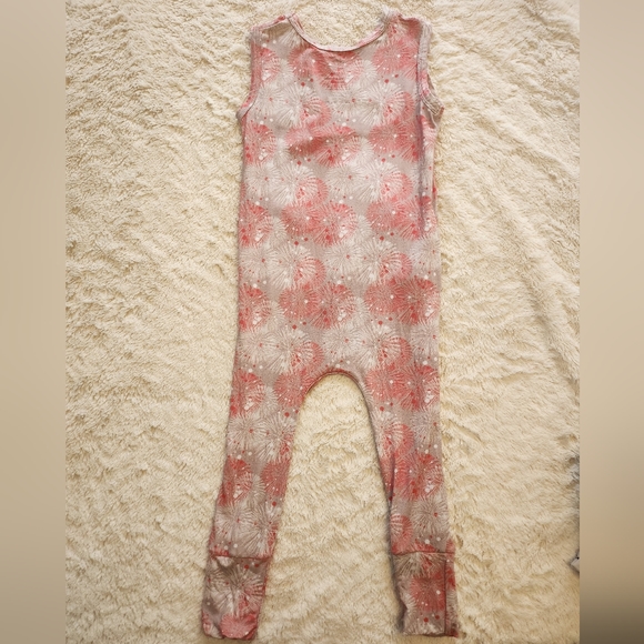 Ready Set Romper Front Opening Tank Romper in Fire Work It - Picture 2 of 3